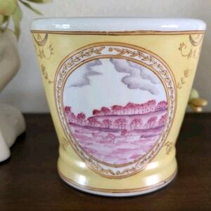 Fabienne Jouvin Tozai Porcelain Cachepot Planter French Country Chinoiserie